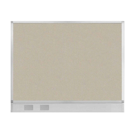 Versare Hush Panel Configurable Cubicle Partition 5' x 4' Sand Fabric w/ Cable Channel 1855518